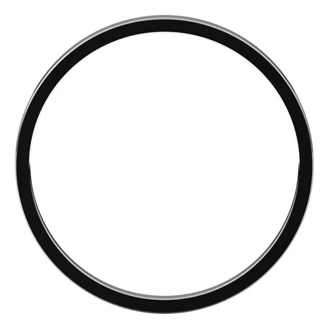 14K White Gold Flat Ultra-Light Wedding Band, 1.5 mm Wide