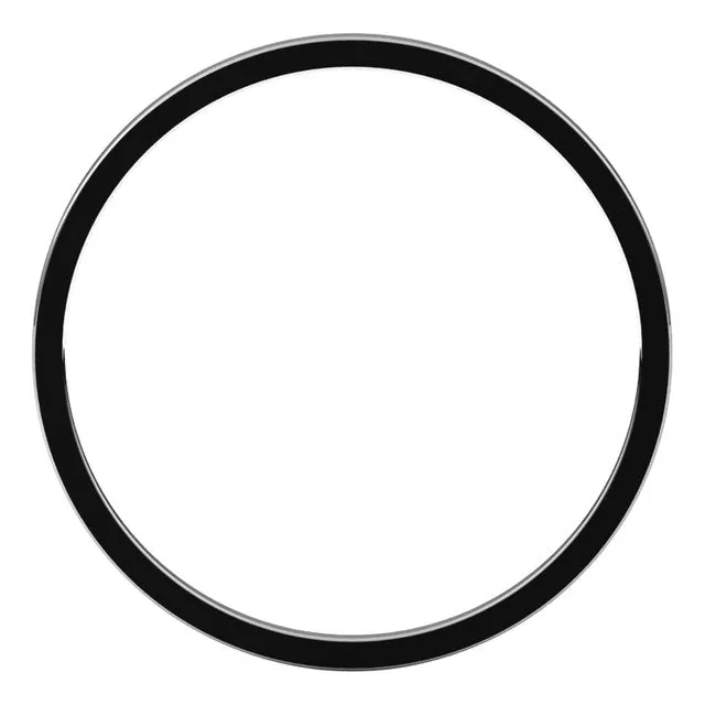 18K White Gold Flat Ultra-Light Wedding Band, 1 mm Wide
