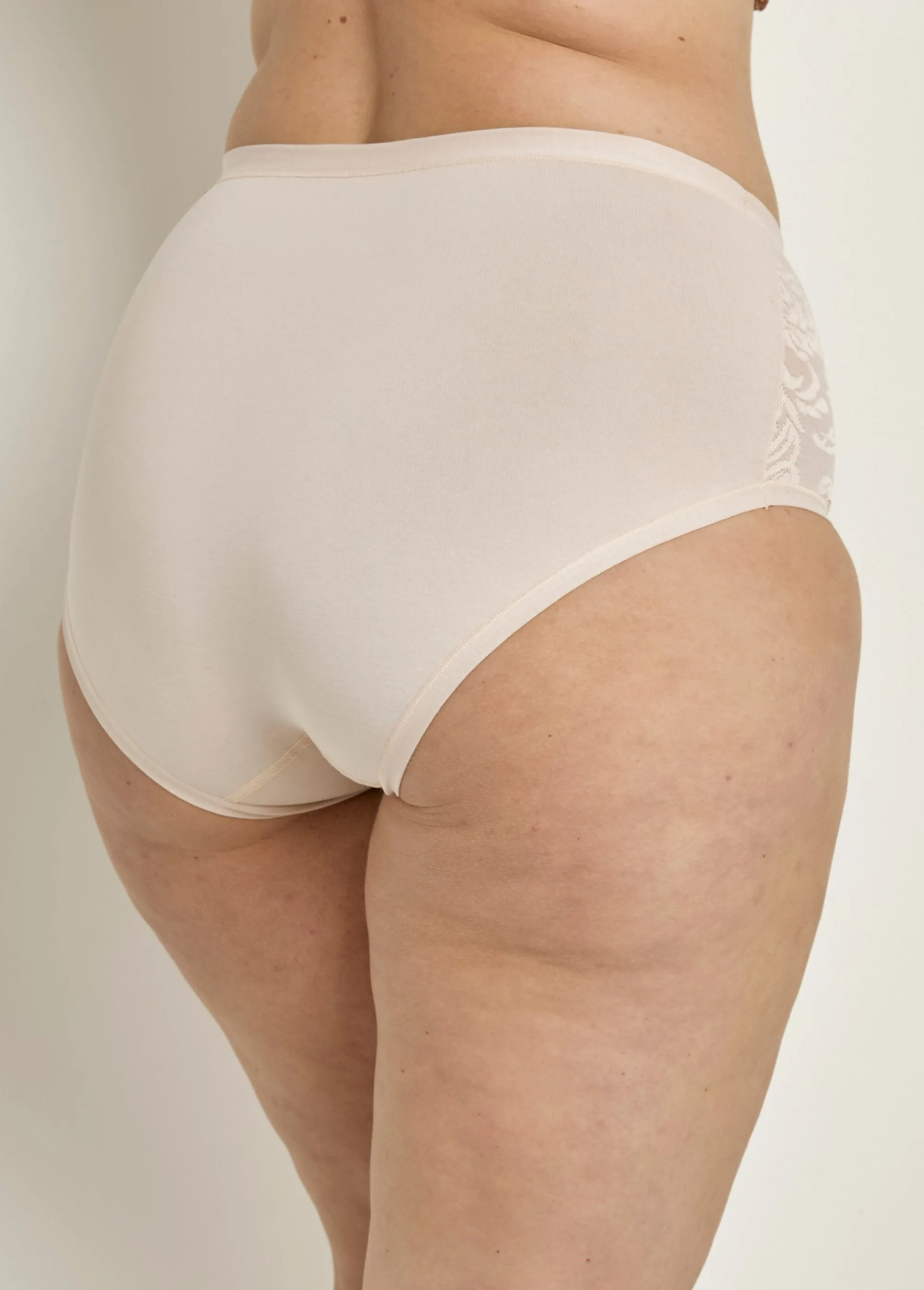 Culotte taille haute effet mat/brillant - lot de 2