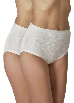 Culotte taille haute effet mat/brillant - lot de 2