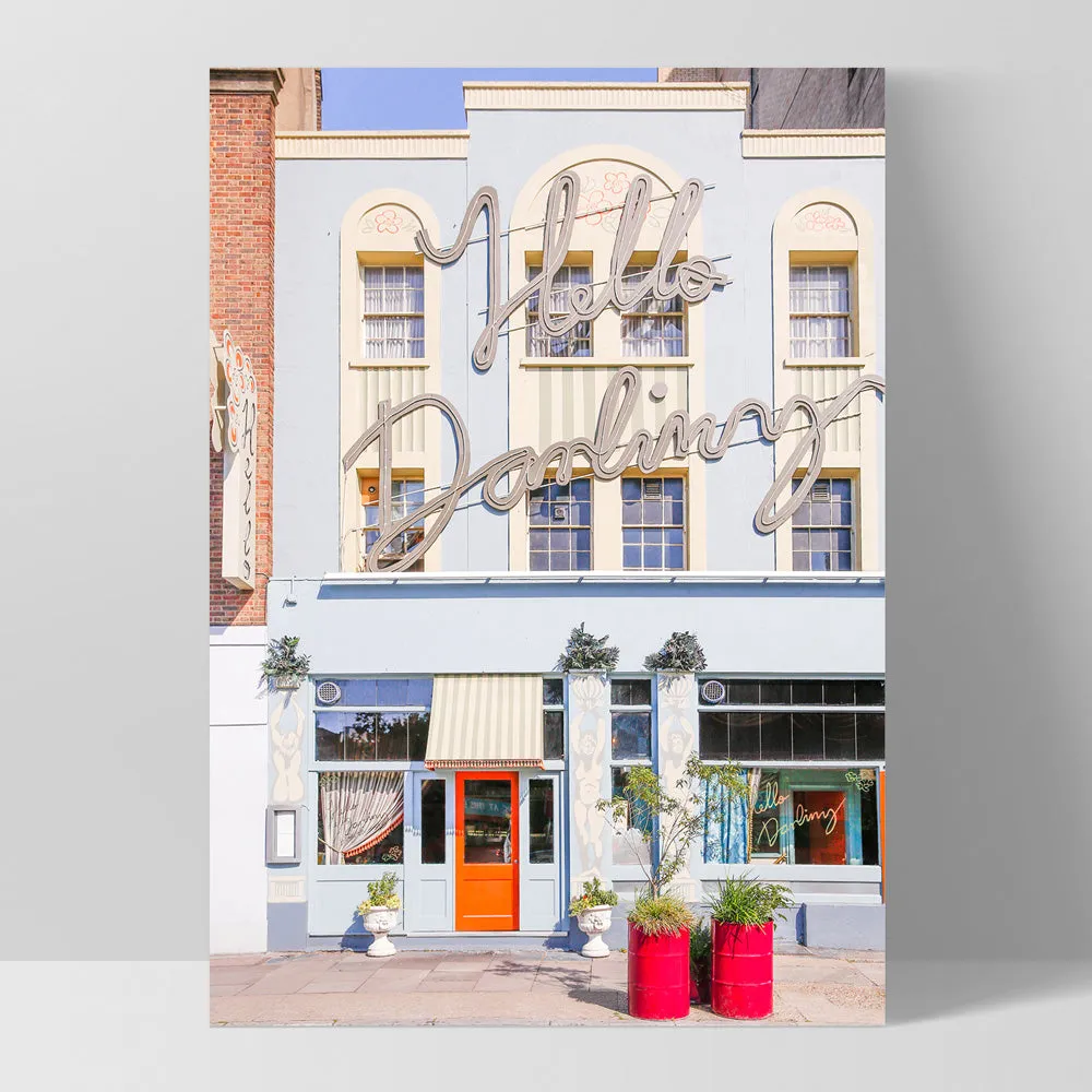 Hello Darling London - Art Print by Victoria's Stories
