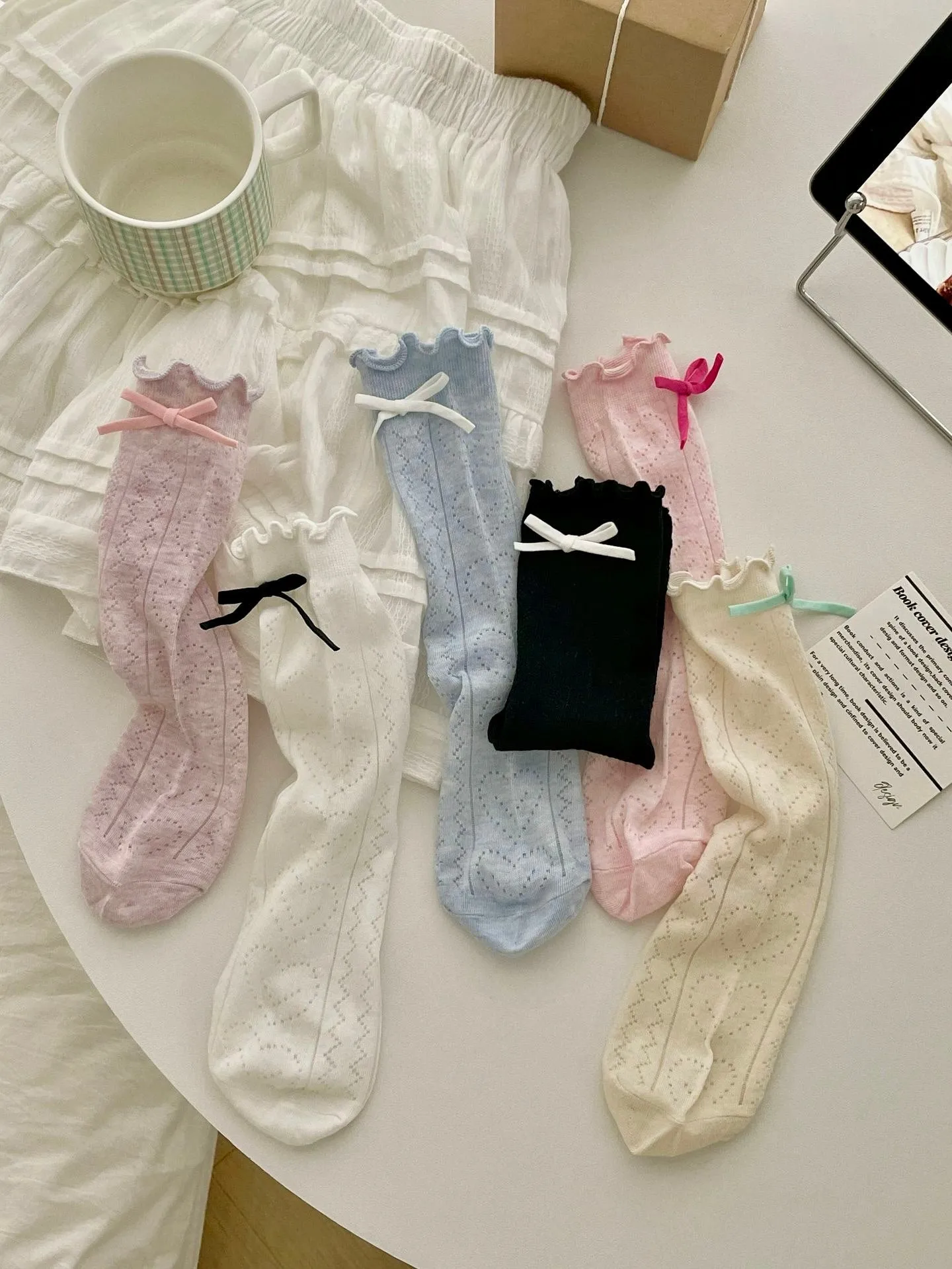 Lucky Girl Ribbon Socks
