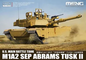 Meng 72-003 1/72 scale U.S. M1A2 SEP ABRAMS TUSK II Main Battle Tank kit