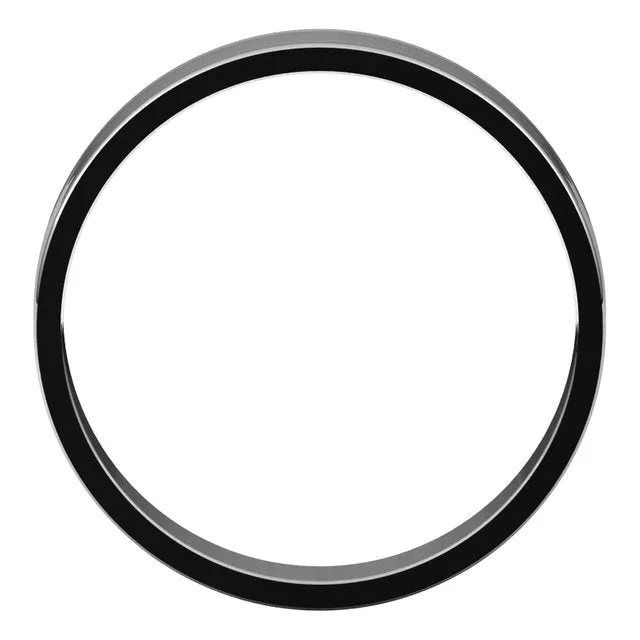 Sterling Silver Flat Ultra-Light Wedding Band, 4 mm Wide