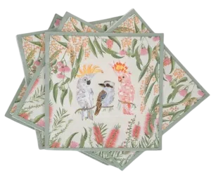 Urban | FB Birds Napkins Pink & White