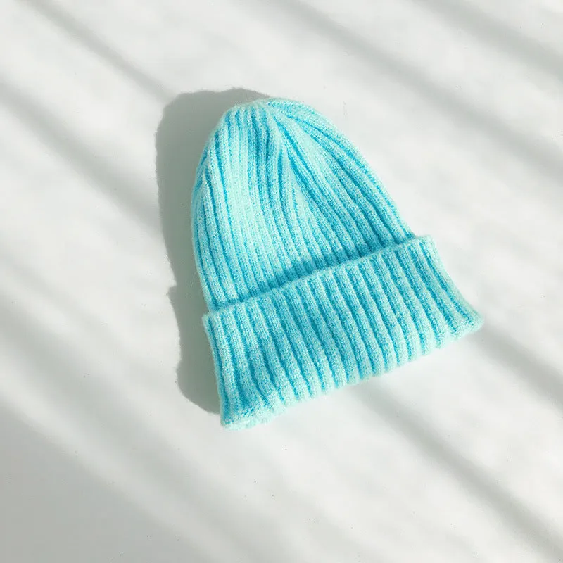 Warm Winter Knit Beanie Hats Women's Winter Men's Autumn and Winter Wool Keep Warm Plush Pullover Unisex