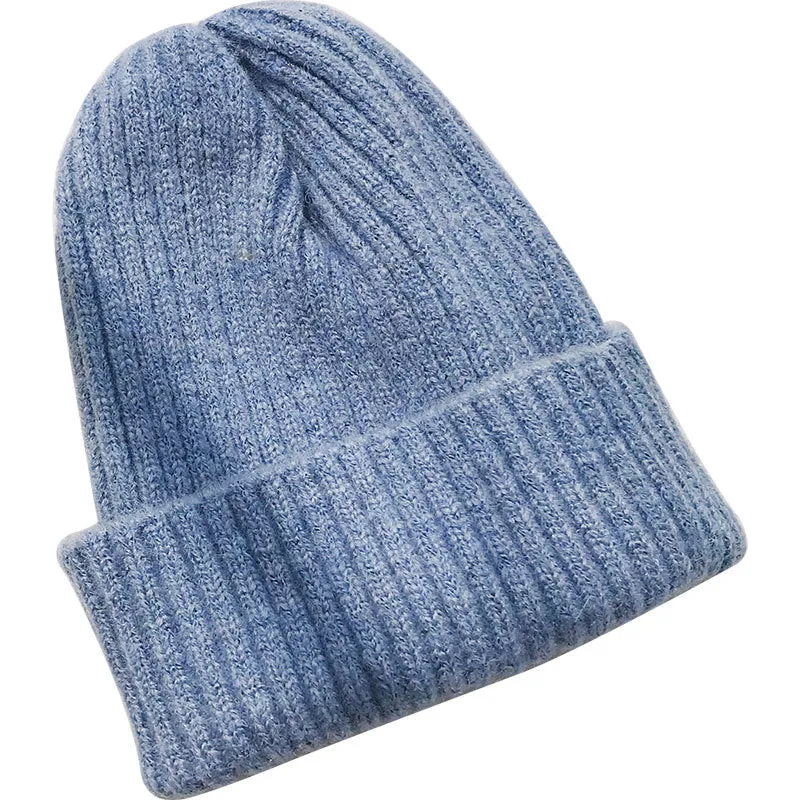 Warm Winter Knit Beanie Hats Women's Winter Men's Autumn and Winter Wool Keep Warm Plush Pullover Unisex
